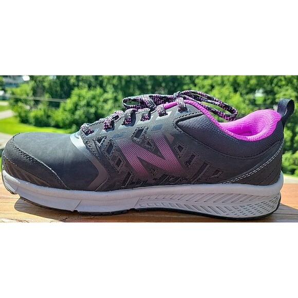 New Balance WID412P1 Black Purple Alloy Toe Work Shoes Women's Size 9 B - Picture 5 of 9